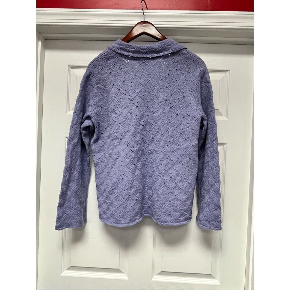 Pendleton Lavender Wool Single Button Cardigan Sw… - image 5